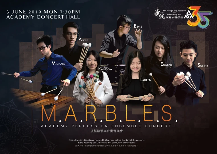 Academy Percussion Ensemble Concert - M.A.R.B.L.E.S.