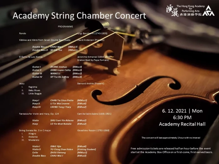 Thumbnail Academy String Chamber Concert