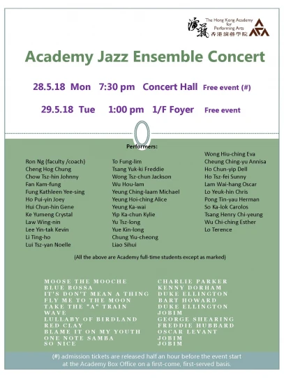 Academy Jazz Ensemble Concert