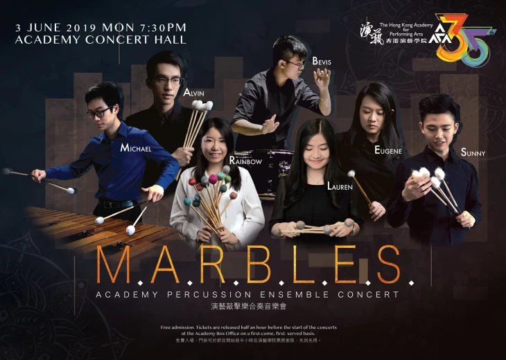 Thumbnail Academy Percussion Ensemble Concert - M.A.R.B.L.E.S.