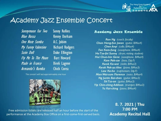 Academy Jazz Ensemble Concert