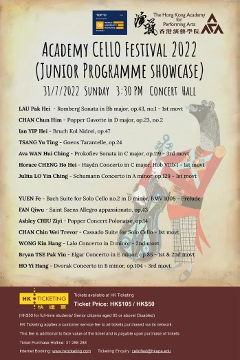 Thumbnail Academy Cello Festival Junior Programme Showcase  