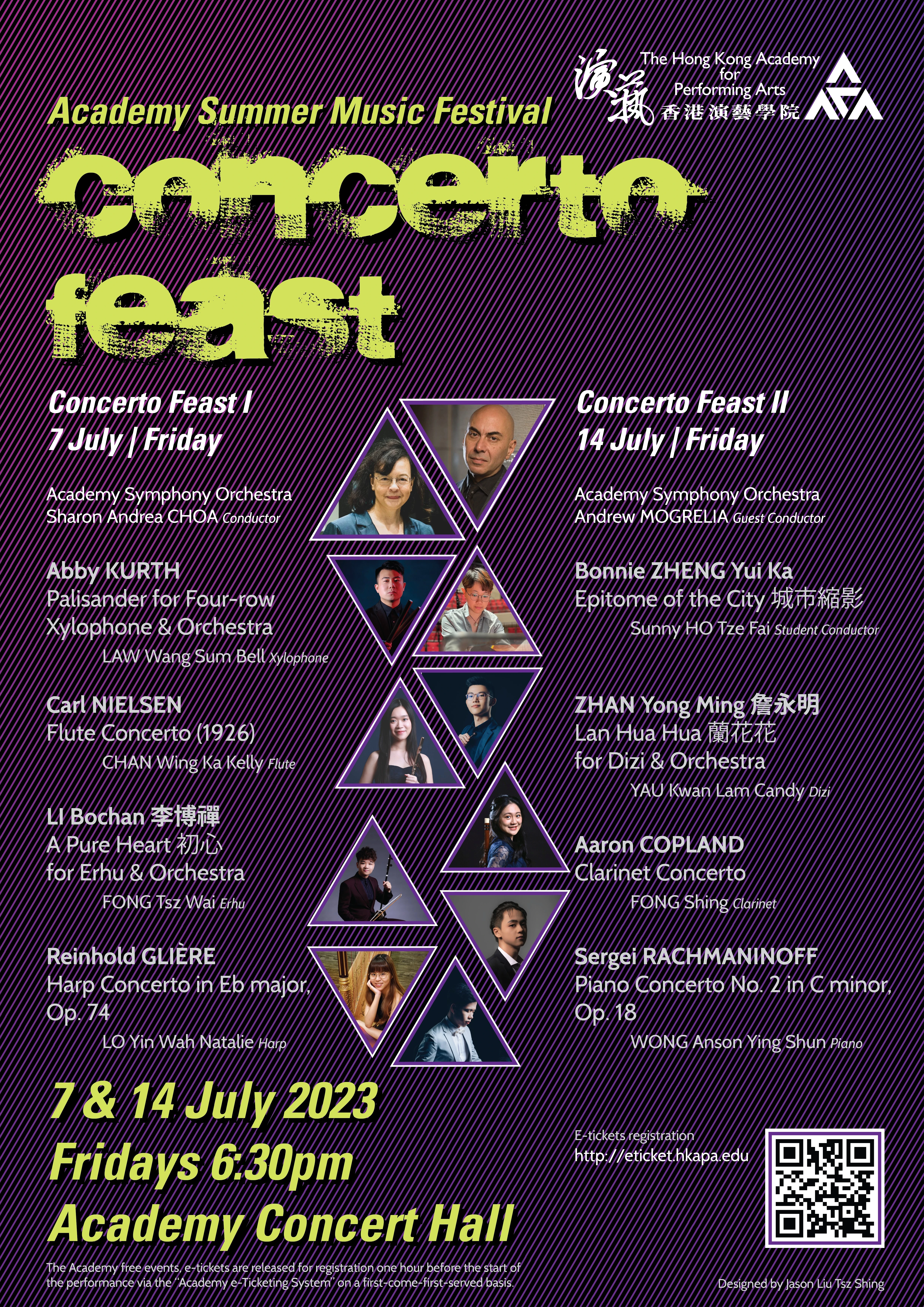 Thumbnail Academy Summer Music Festival :  Concerto Feast II - Guest conductor: Andrew Mogrelia