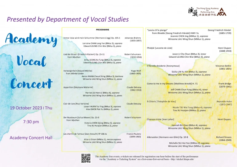 Academy Vocal Concert