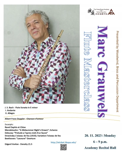 Thumbnail Academy Flute Masterclass by Marc Grauwels