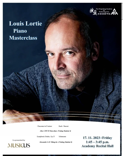 Thumbnail Piano Masterclass by Louis Lortie